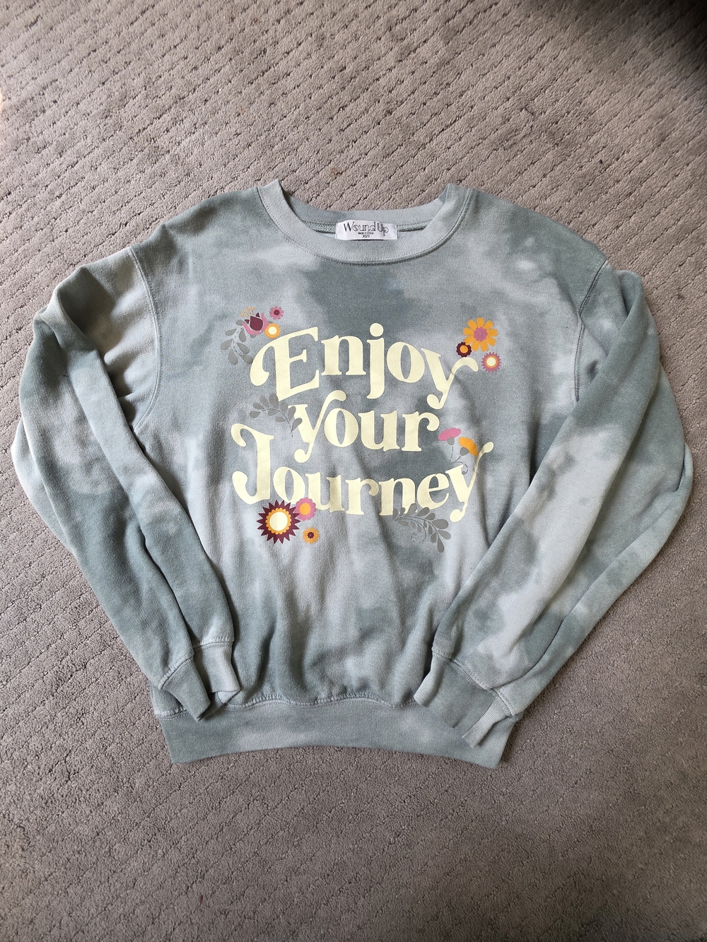 Wound Up Light Sage Green Cozy Sweatshirt